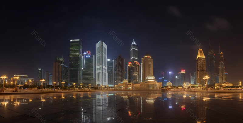 夜晚霓虹灯照明城市夜景车流背景摄影,高清,摄影图,摄影图片,图片大全,摄影图免费下载